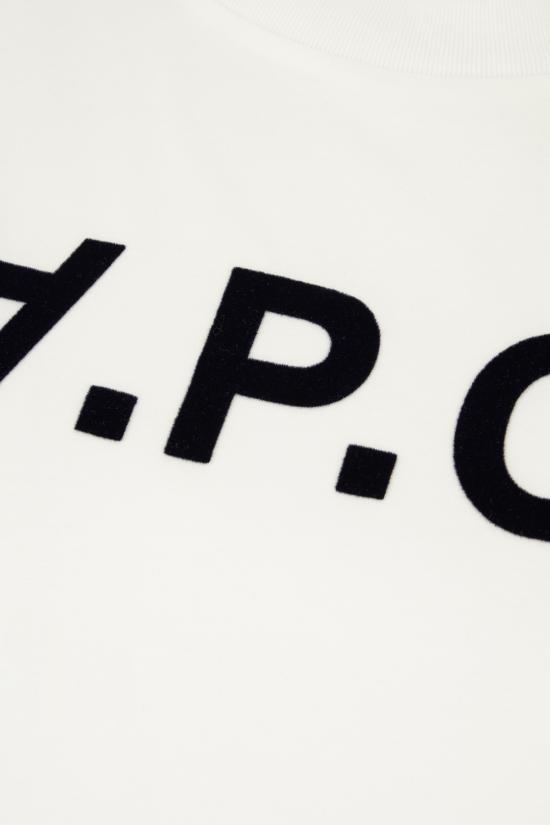 25FW 아페쎄 반팔 티셔츠 COHBMM26384 TAE WHITE DARK NAVY - A.P.C.