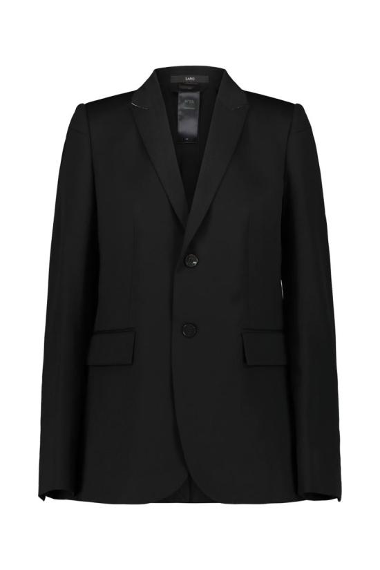 25FW 사피오 케이프 N55L GABARDINE Black