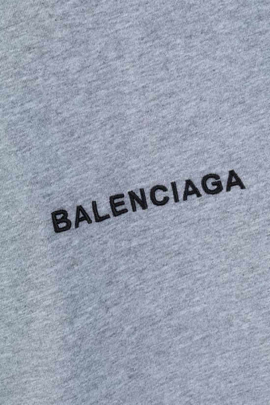 25FW 발렌시아가 유니폼 머치 오버사이즈 티셔츠 831305TSVH4 1300 HEATHER GREY - BALENCIAGA
