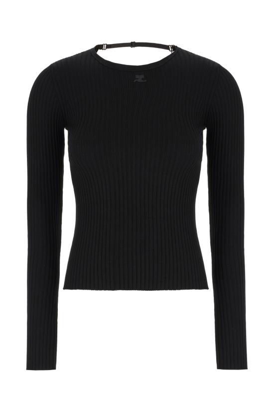 25SS 쿠레쥬 스웨터 125MPU105FI0001 9999 BLACK