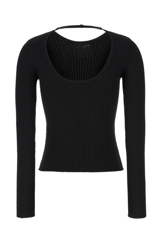 25SS 쿠레쥬 스웨터 125MPU105FI0001 9999 BLACK - COURREGES