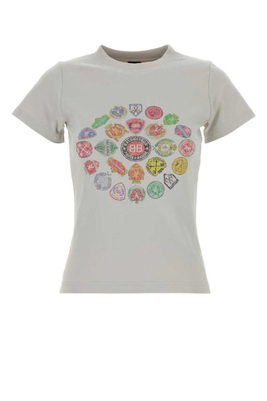 25FW 발렌시아가 반팔 티셔츠 850263TTVH6 9012 GREY