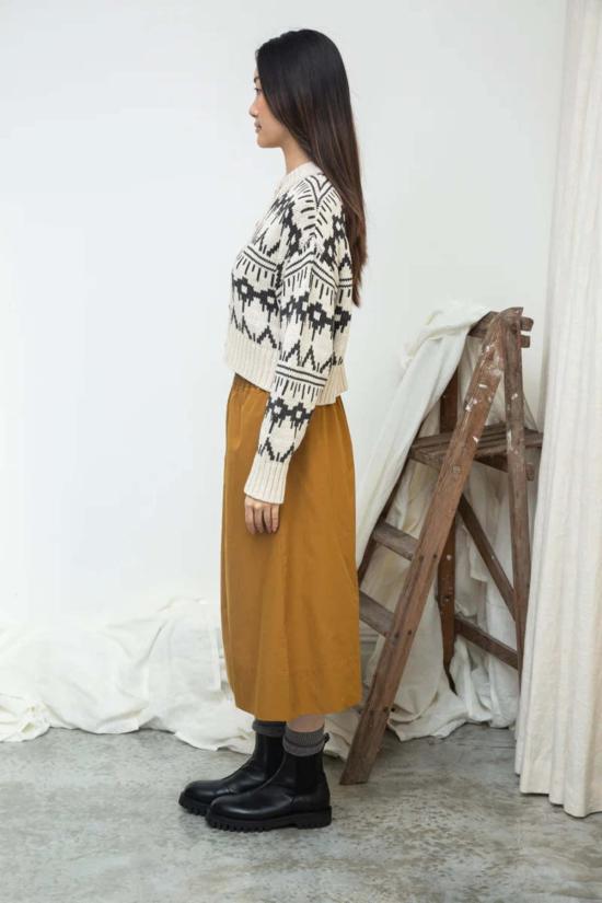  보몽 오가닉 가디건 보몬트 오가닉 스기수 오가닉 코튼 니트 카디건 아이보리 - BEAUMONT ORGANIC