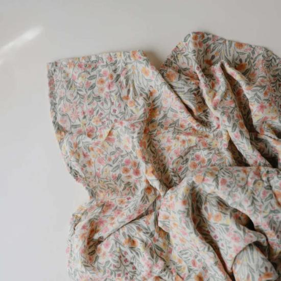  [키즈] 무쉬 침구 키즈 무시 오가닉 코튼 모슬린 스와들 블랭킷 파스텔 블룸