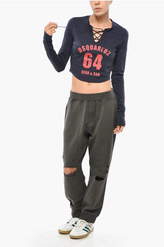  디스퀘어드2 긴팔 티셔츠 S72GD0458S24613477 Blue - DSQUARED2