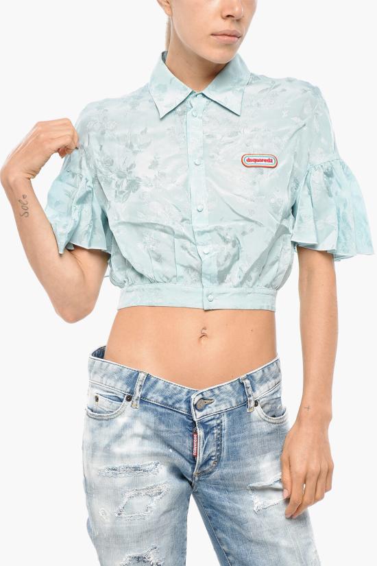  디스퀘어드2 블라우스 S75DL0830S76472551 Light blue