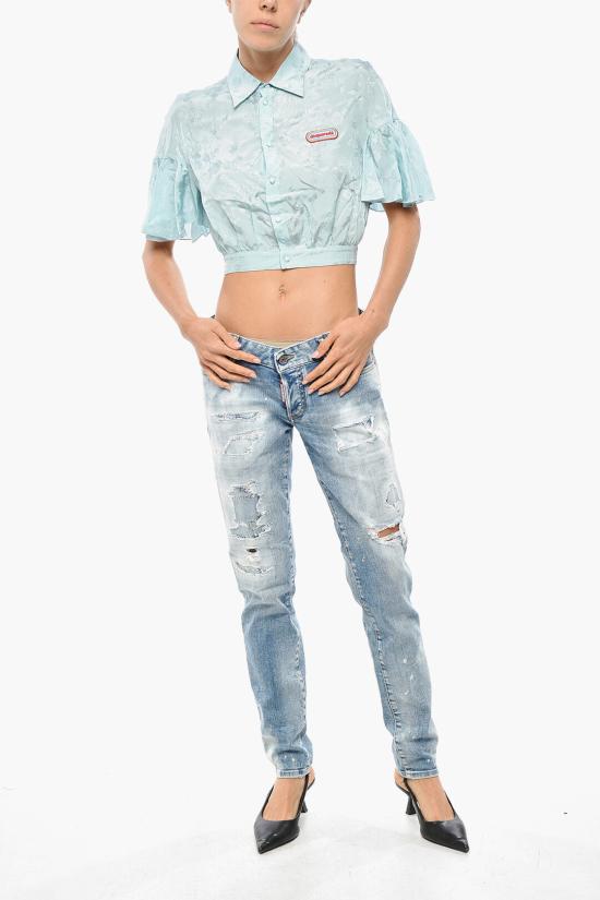  디스퀘어드2 블라우스 S75DL0830S76472551 Light blue - DSQUARED2