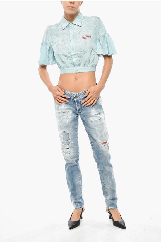  디스퀘어드2 블라우스 S75DL0830S76472551 Light blue - DSQUARED2