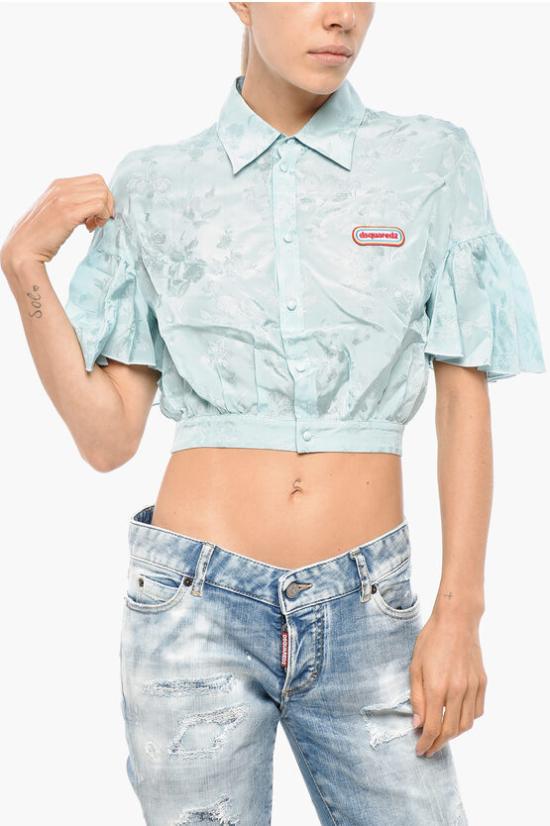  디스퀘어드2 블라우스 S75DL0830S76472551 Light blue