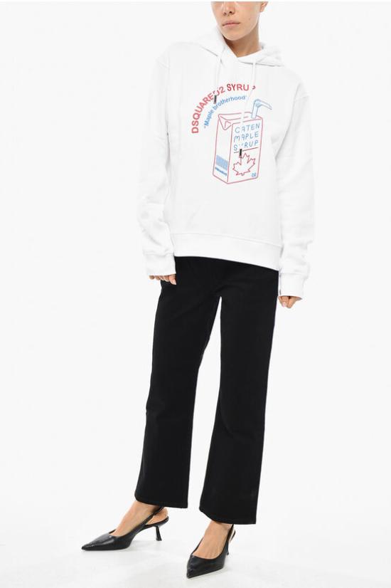  디스퀘어드2 후드 티셔츠 S75GU0486S25516100 White - DSQUARED2