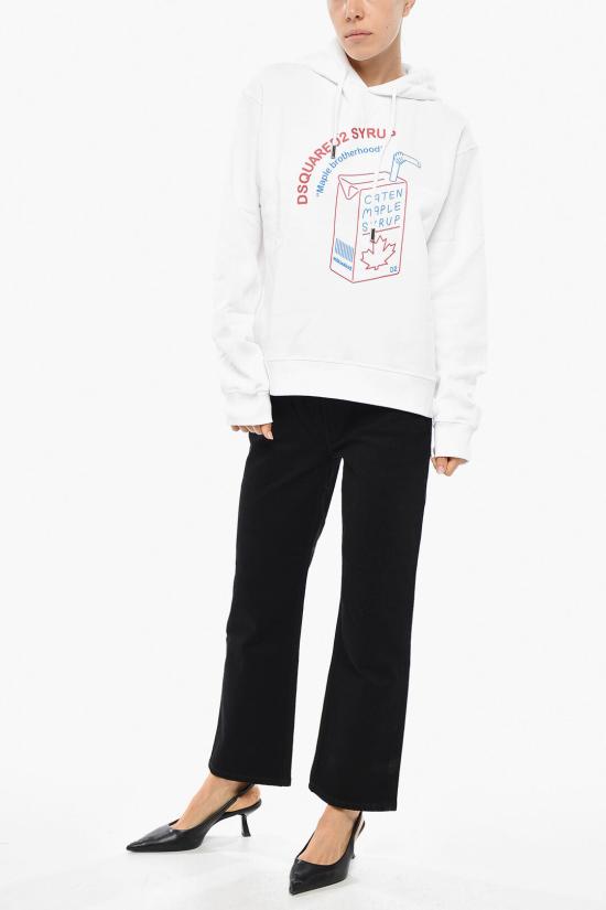  디스퀘어드2 후드 티셔츠 S75GU0486S25516100 White - DSQUARED2