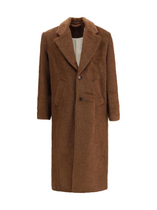 25FW 세퍼 코트 MFW25ALOISBRU BRUSHEDTAU BROWN