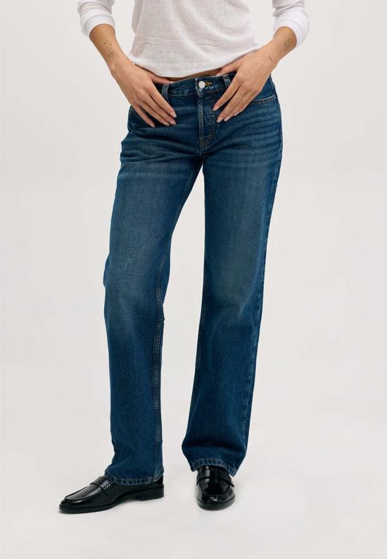  에티카 데님 팬츠 ética Lou 미드라이즈 릴렉스드 진 - ETICA