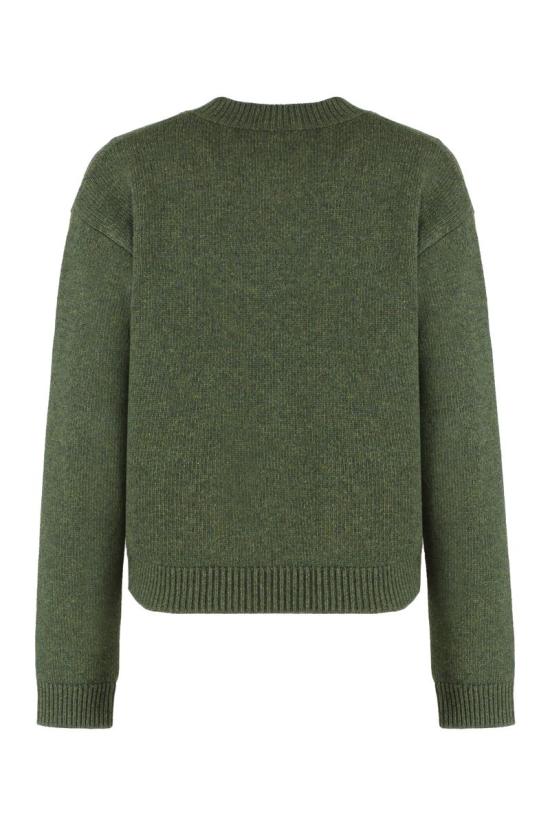 25FW 구찌 인타르시아 울 탑 스웨터 770072XKEBC 3035 GREEN - GUCCI