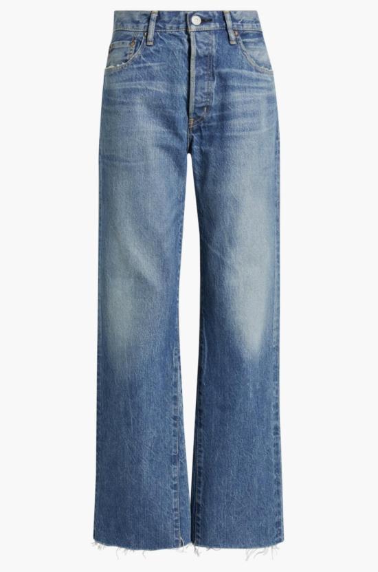  마우지 데님 팬츠 Moussy Atlantis 리메이크 플레어 데님 진 - MOUSSY