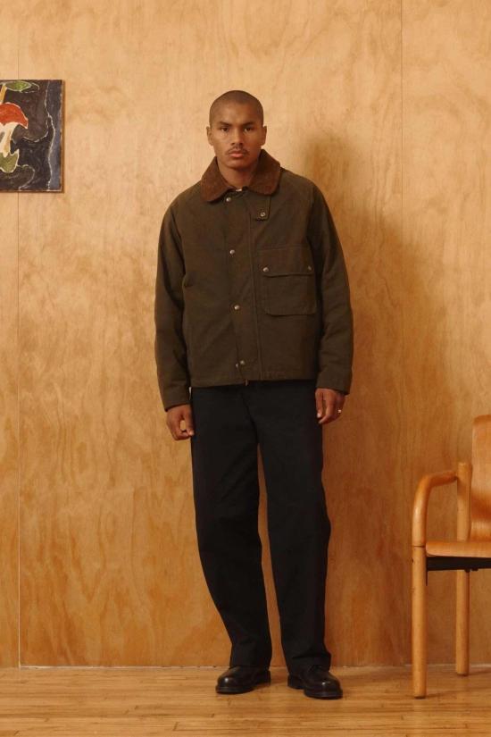  Knickerbocker 무스탕 니커보커 베이 왁스드 코튼 재킷