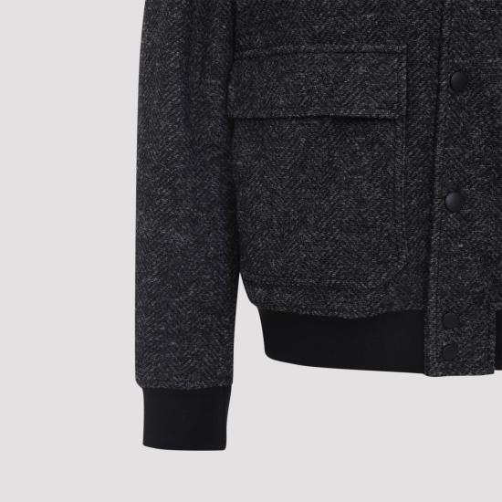 25FW 카날리 봄버 자켓 O41006 SG03354 201 DARK GREY - CANALI