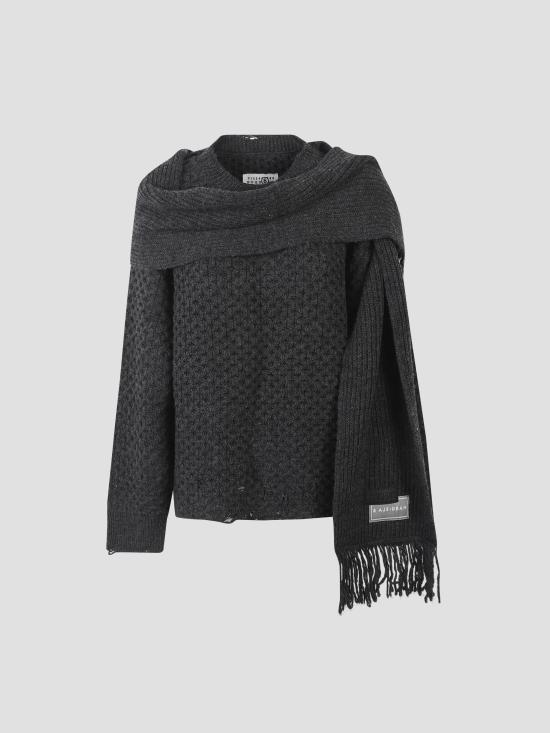 25FW MM6 메종마르지엘라 후드 티셔츠 S52HL0049M13132 855M DARK GREY MELANGE