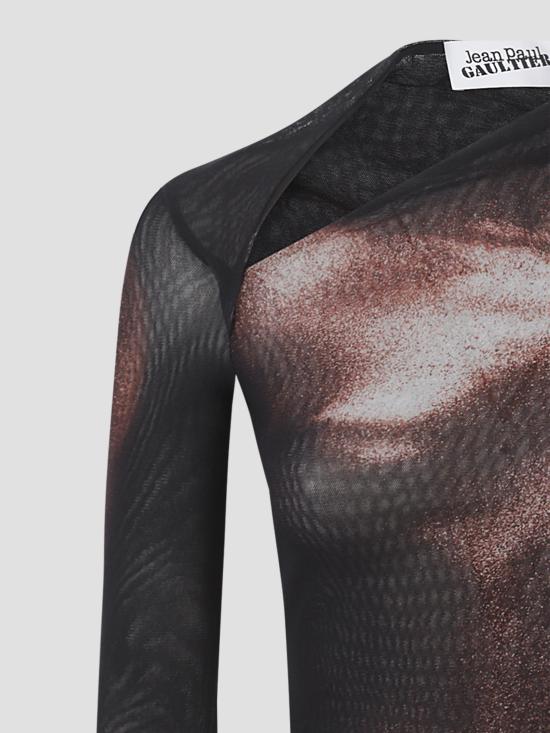 25FW 장 폴 고티에 후드 티셔츠 2504WTO351M010P 0060 BLACK BROWN - JEAN PAUL GAULTIER