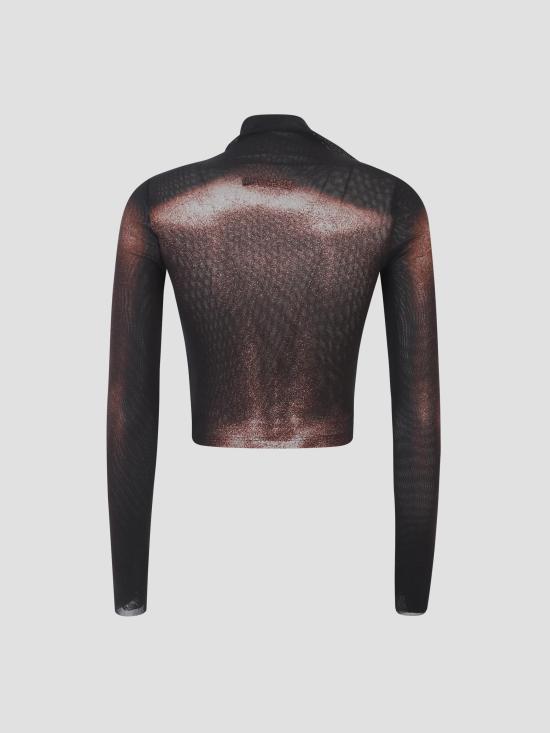 25FW 장 폴 고티에 후드 티셔츠 2504WTO351M010P 0060 BLACK BROWN - JEAN PAUL GAULTIER