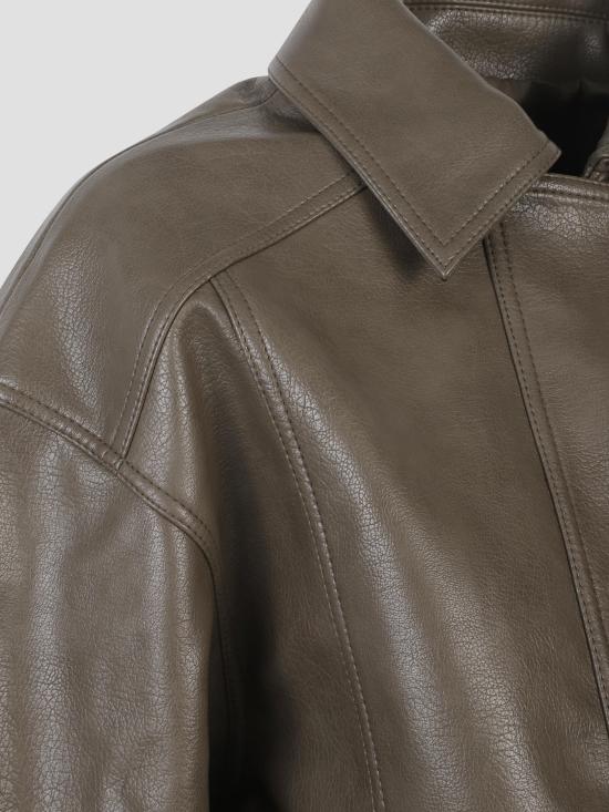 25FW 더프랭키샵 가죽 자켓 JAFS21148407 MOSS GRN MOSS GREEN - THE FRANKIE SHOP