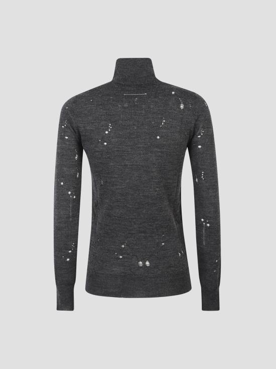 25FW MM6 메종마르지엘라 후드 티셔츠 S52HA0299M13134 855 DARK GREY MELANGE - MM6 MAISON MARGIELA