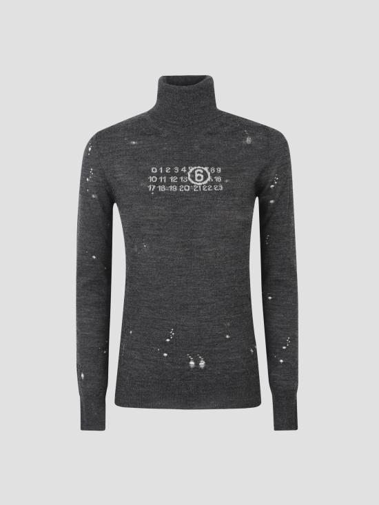 25FW MM6 메종마르지엘라 후드 티셔츠 S52HA0299M13134 855 DARK GREY MELANGE