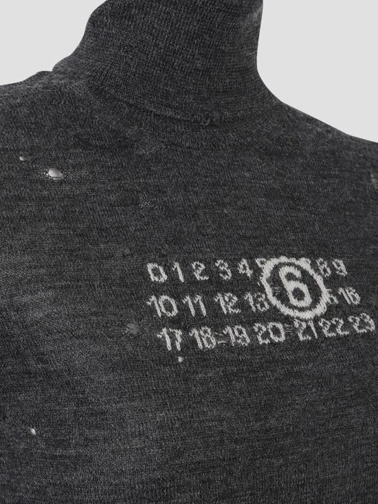 25FW MM6 메종마르지엘라 후드 티셔츠 S52HA0299M13134 855 DARK GREY MELANGE - MM6 MAISON MARGIELA