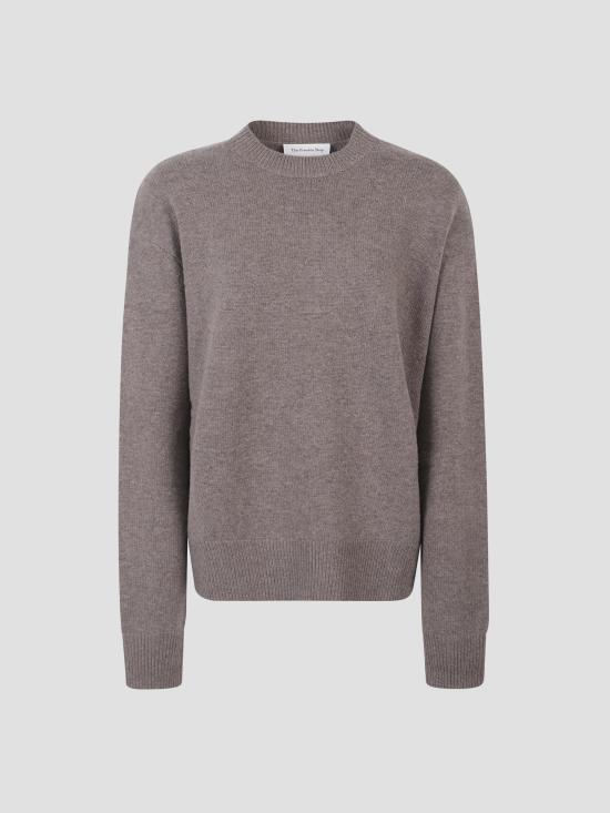 25FW 더프랭키샵 후드 티셔츠 KNFS21151250 DK TP DARK TAUPE