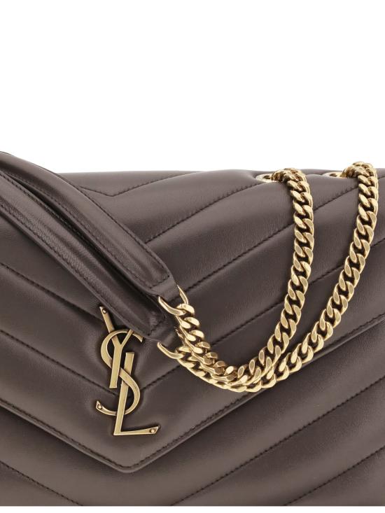 26FW 생로랑 루루 마틀라세 램스킨 미디움 숄더백 801439AAEAX 1997 GREY - SAINT LAURENT