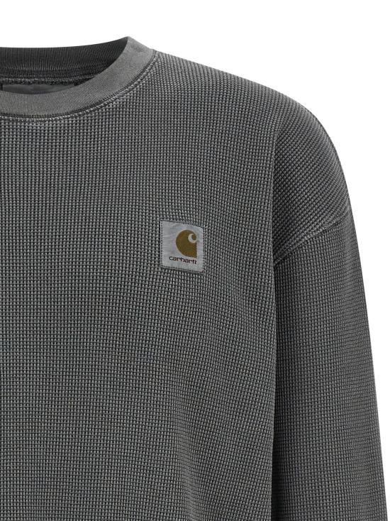 25FW 칼하트 WIP 롱슬리브 비스타 와플 티셔츠 I03530489GD Gray - CARHARTT WIP