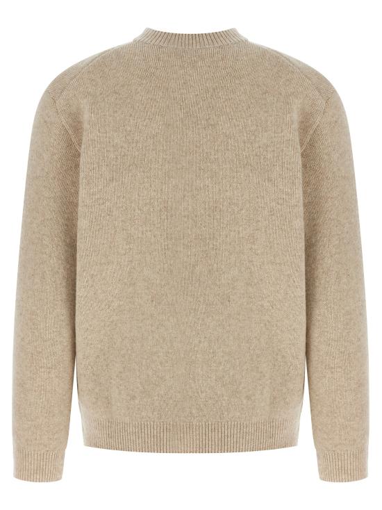 25FW 메종키츠네 폭스 헤드 밀라노 램스울 스웨터 PM00817KT11800335 Beige - MAISON KITSUNE