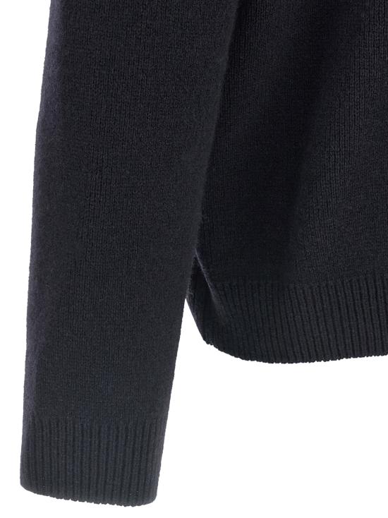 25FW 메종키츠네 폭스 헤드 밀라노 램스울 스웨터 PM00817KT11800413 Blue - MAISON KITSUNE