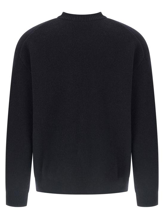 25FW 메종키츠네 폭스 헤드 밀라노 램스울 스웨터 PM00817KT11800413 Blue - MAISON KITSUNE