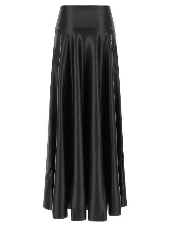 25FW 노마카말리 숏 스커트 ST325SLVQ93001 Black - NORMA KAMALI