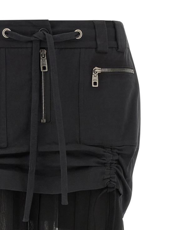 25FW 돌체앤가바나 미디 스커트 F4DAOTGDDHVN0000 Black - DOLCE & GABBANA