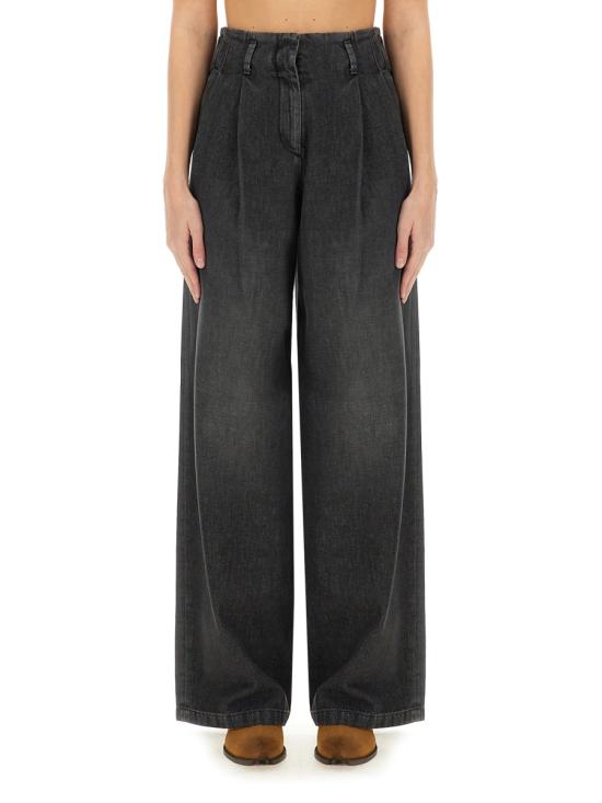 24FW 골든구스 스트레이트 팬츠 GWP01203 P00099490100 BLACK