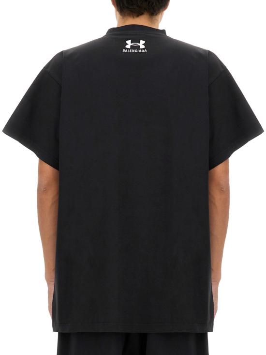 26FW 발렌시아가 x 언더아머 오버사이즈 핏 티셔츠 787349 TRVB79034 BLACK - BALENCIAGA