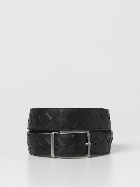 25SS 보테가베네타 인트레치아토 리버시블 벨트 652944 VCPQ11205 BLACK