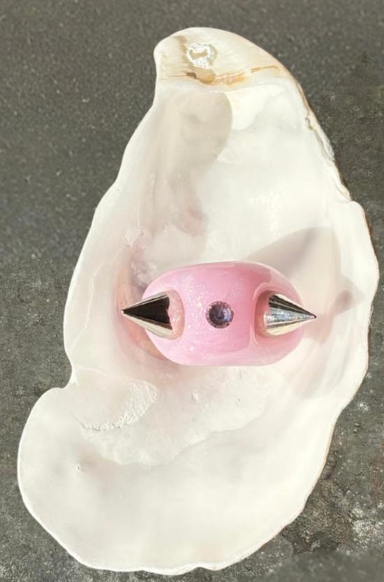  Frankie Playground 반지 프랭키 플레이그라운드 스파이키 핑크 링