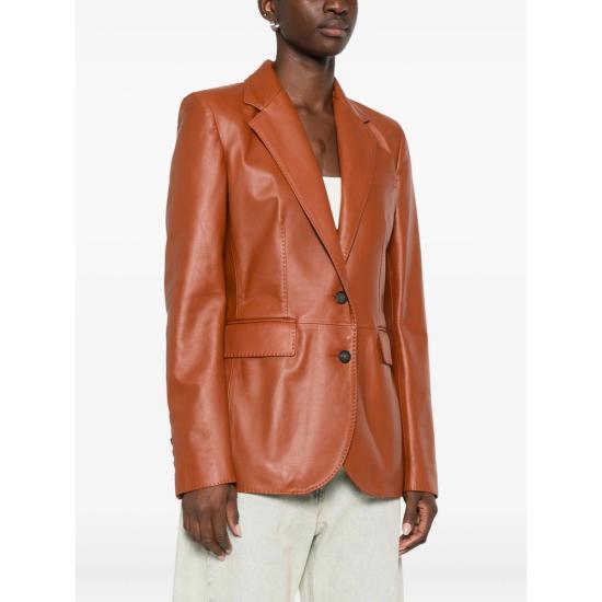 25FW 딸리아토레 가죽 자켓 CHI25 02 SOPHIE BRAND BROWN - TAGLIATORE