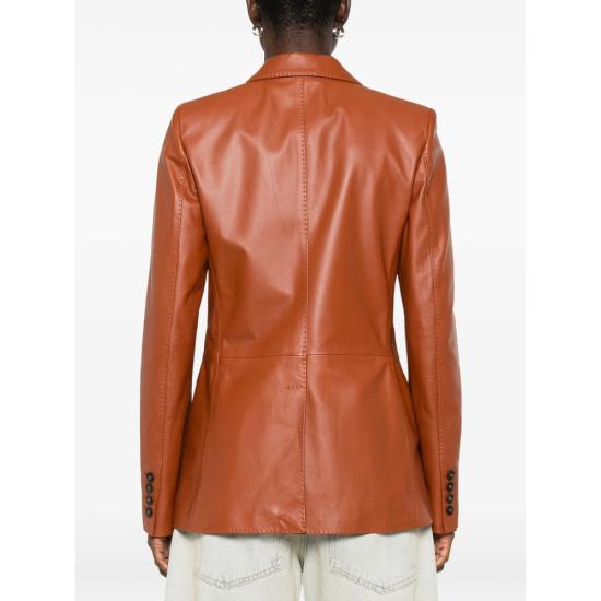 25FW 딸리아토레 가죽 자켓 CHI25 02 SOPHIE BRAND BROWN - TAGLIATORE