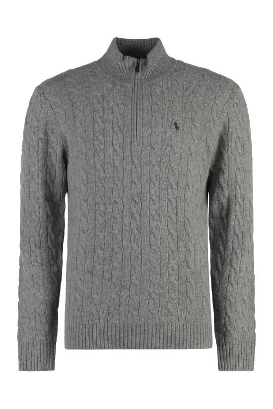  폴로 랄프로렌 포니 자수 케이블 니트 점퍼 710876766 008 grey
