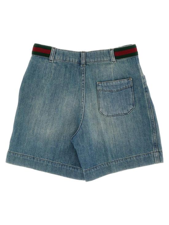 25SS 구찌 데님 숏팬츠 759867XDCRW Blu BLUE - GUCCI