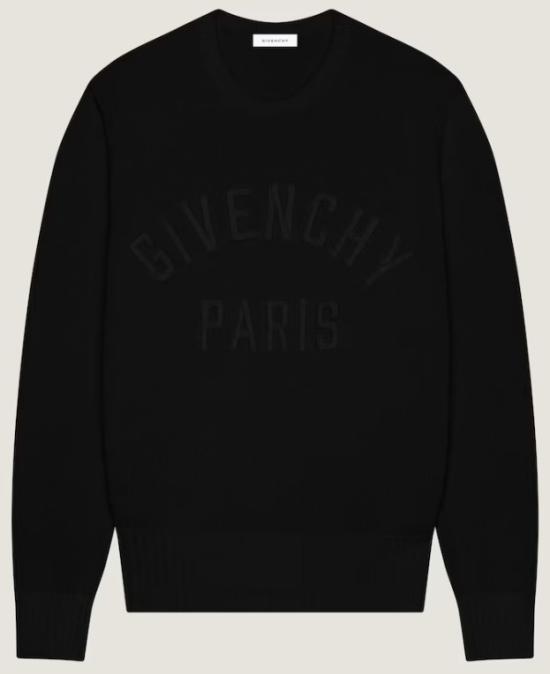 25FW 지방시 후드 티셔츠 BM90W04YNM 001 BLACK