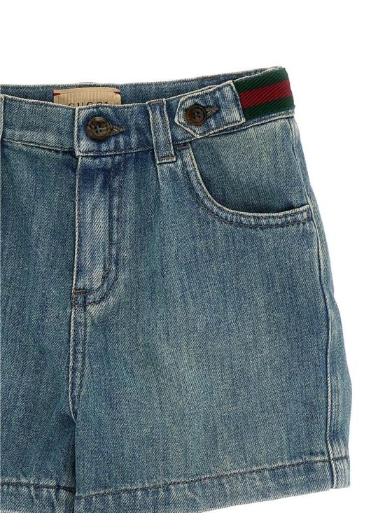 25SS 구찌 데님 숏팬츠 770084XDCRW Blu BLUE - GUCCI