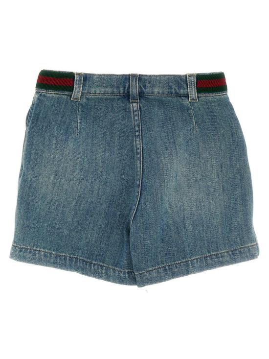 25SS 구찌 데님 숏팬츠 770084XDCRW Blu BLUE - GUCCI