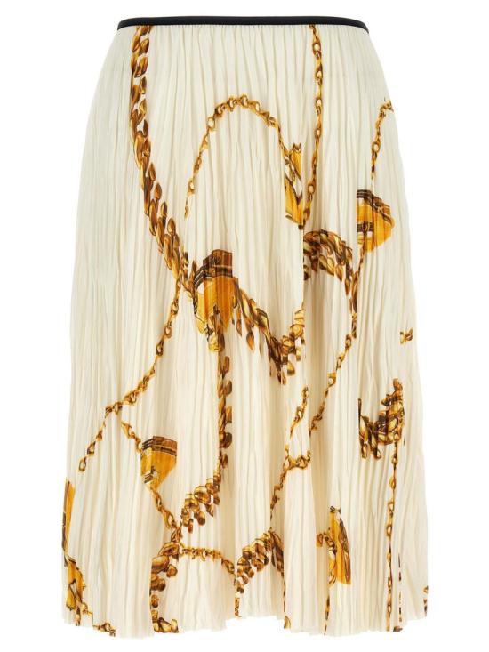 25SS 버버리 미디 스커트 8089700 Bianco White