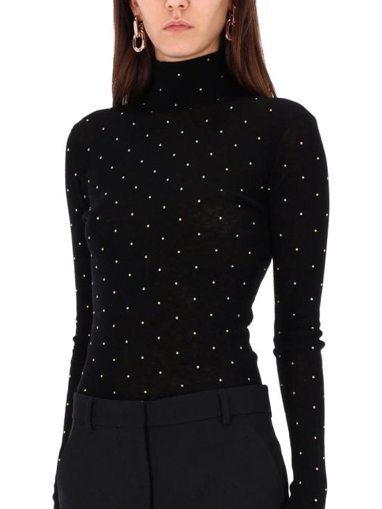 25FW 파코라반 터틀넥 25HMPU058ML0322 P001 Black - PACO RABANNE