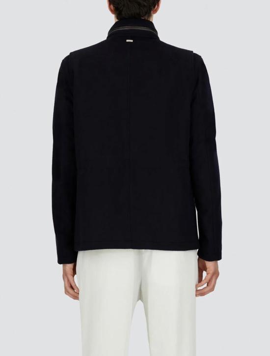 25FW 에르노 울 캐시미어 & 에코에이지 필드 자켓 FI000128U333189200 BLUE - HERNO